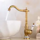 Robinet de lavabo Doré